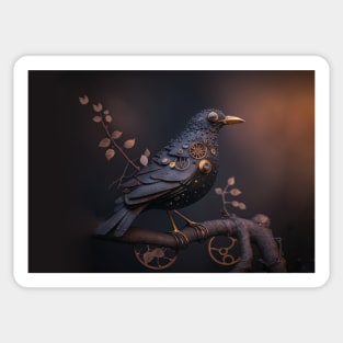 Steampunk blackbird Sticker